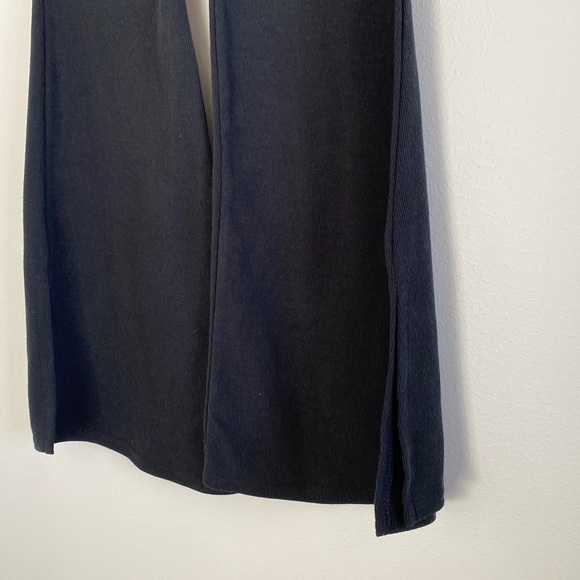 Nasty Gal Ribbed Pants Size 4 Black - Picture 4 of 9